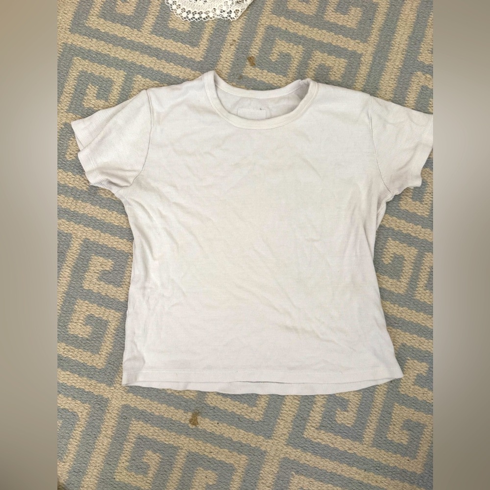 Daily Drills Classic White T-Shirt Ribbed m/l